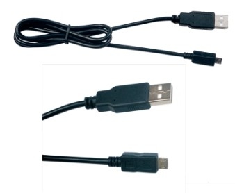 극소 빠른 충전 케이블 배선 장비, 2 미터 검은 USB 케이블